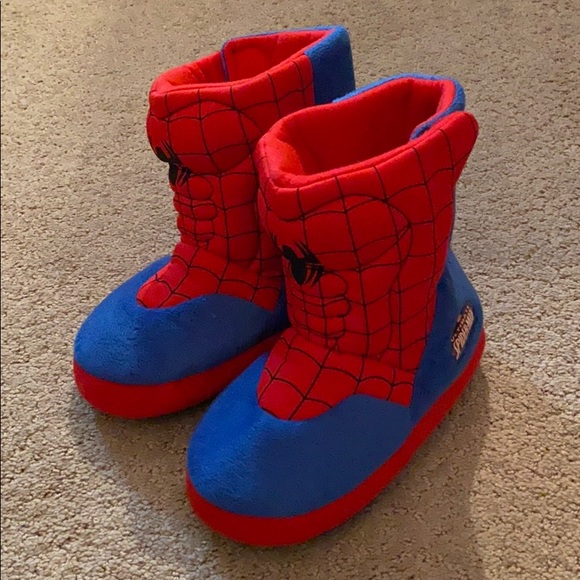 spiderman boot slippers